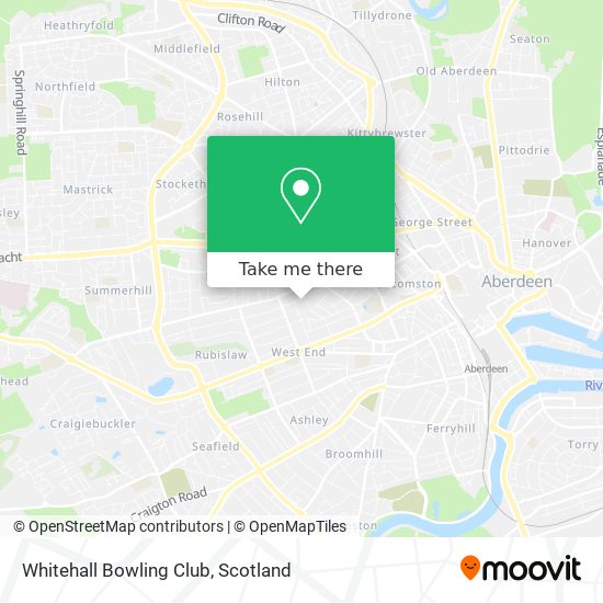 Whitehall Bowling Club map