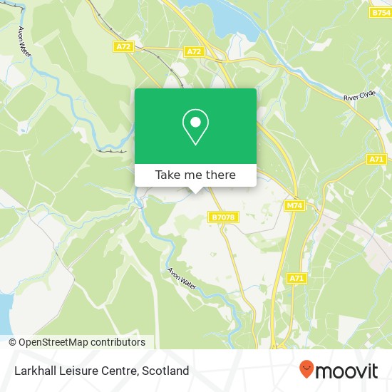 Larkhall Leisure Centre map