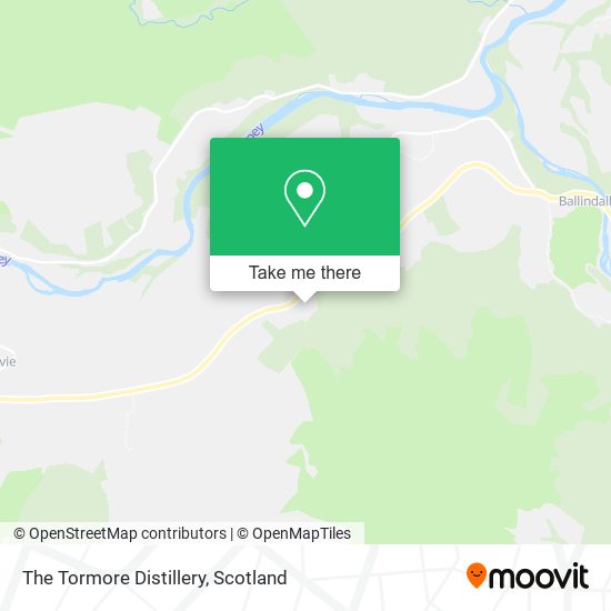 The Tormore Distillery map