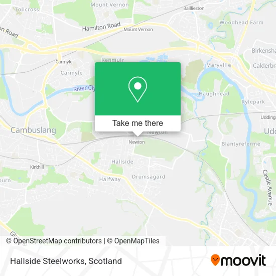 Hallside Steelworks map