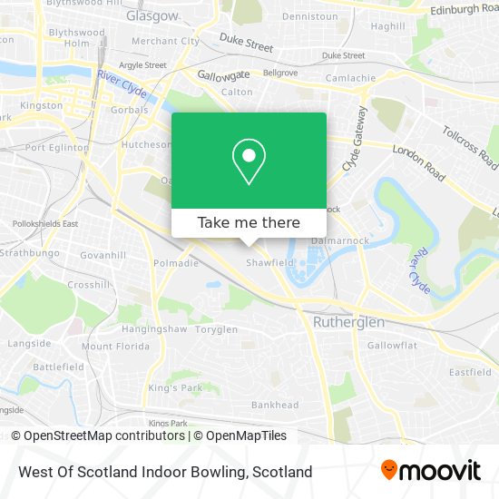 West Of Scotland Indoor Bowling map