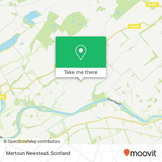 Mertoun Newstead map