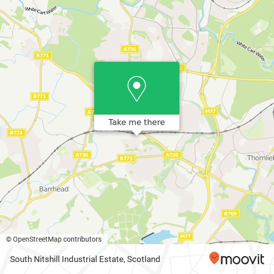 South Nitshill Industrial Estate map