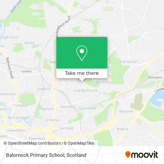 Balornock Primary School map