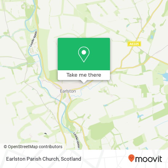 Earlston Parish Church map