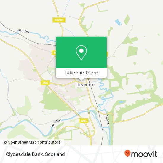 Clydesdale Bank map