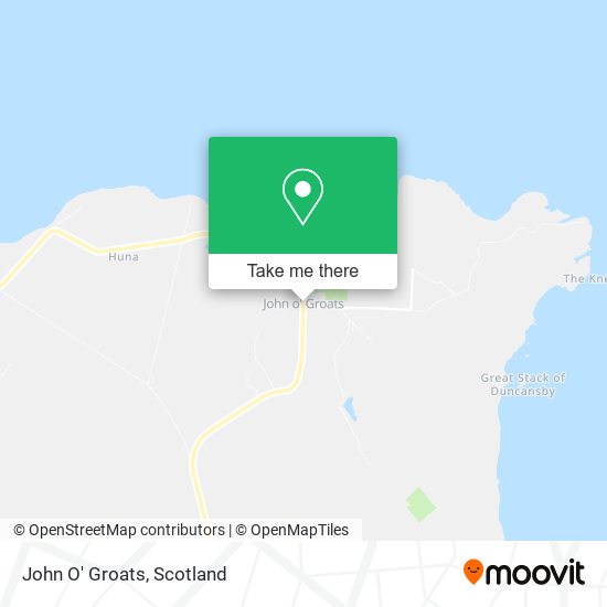 John O' Groats map