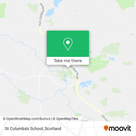 St Columba's School map