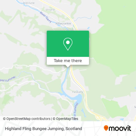 Highland Fling Bungee Jumping map