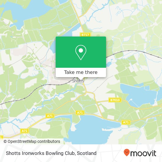 Shotts Ironworks Bowling Club map