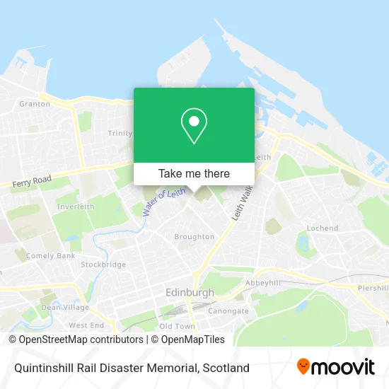 Quintinshill Rail Disaster Memorial map