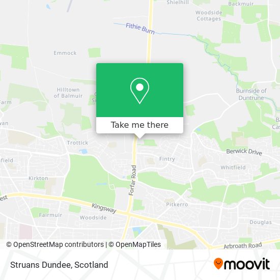 Struans Dundee map