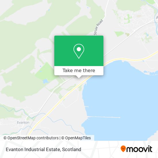 Evanton Industrial Estate map