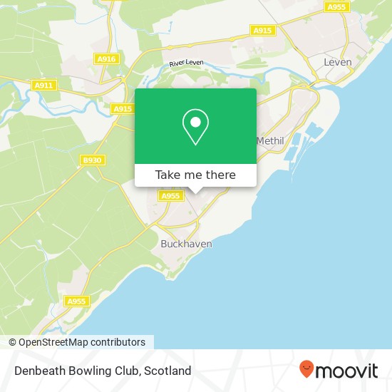 Denbeath Bowling Club map