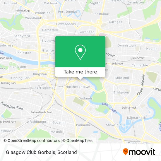 Glasgow Club Gorbals map