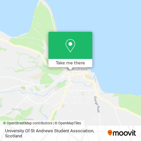 University Of St Andrews Student Association map