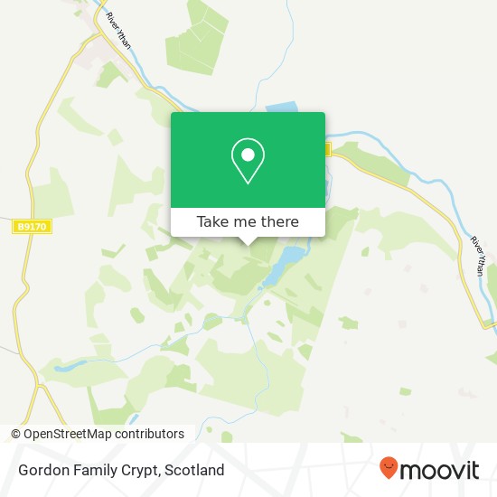 Gordon Family Crypt map