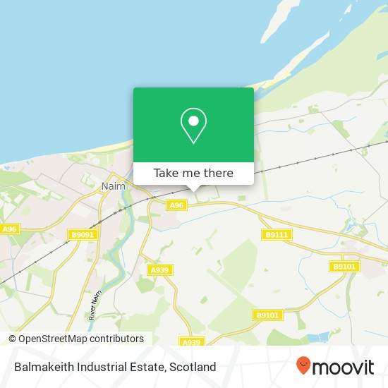 Balmakeith Industrial Estate map