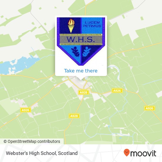 Webster's High School map