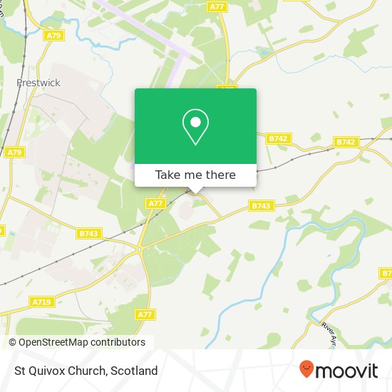 St Quivox Church map