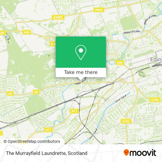 The Murrayfield Laundrette map