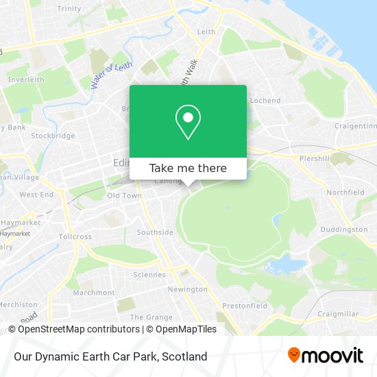 Our Dynamic Earth Car Park map