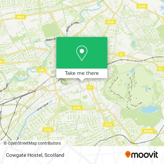 Cowgate Hostel map