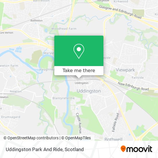 Uddingston Park And Ride map