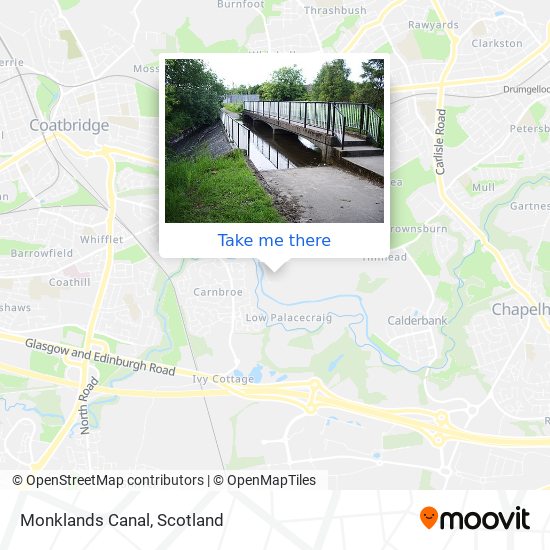 Monklands Canal map
