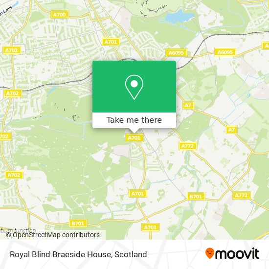 Royal Blind Braeside House map