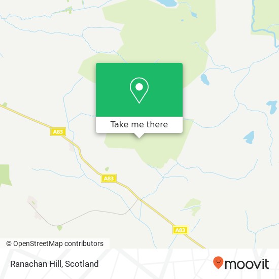 Ranachan Hill map