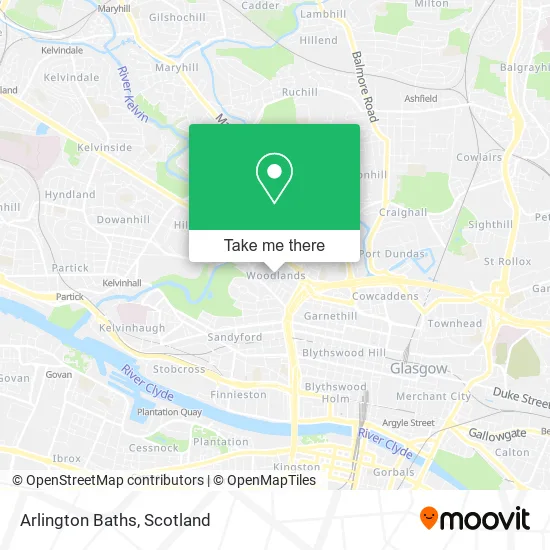 Arlington Baths map