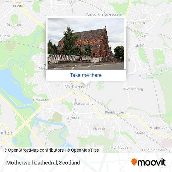 Motherwell Cathedral map