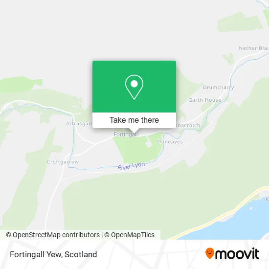 Fortingall Yew map