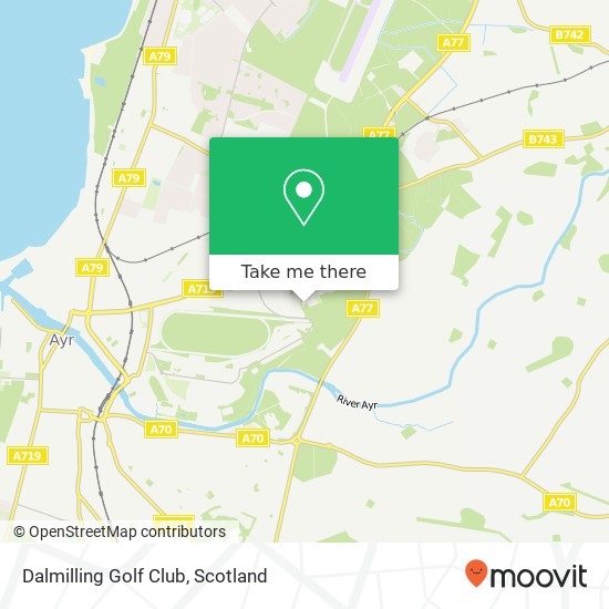 Dalmilling Golf Club map