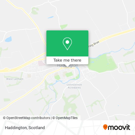 Haddington map