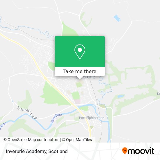 Inverurie Academy map