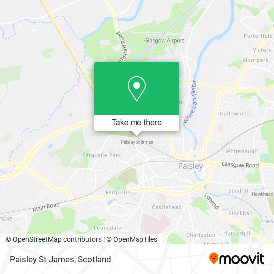 Paisley St James map