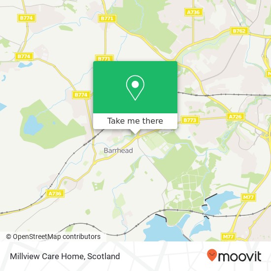 Millview Care Home map