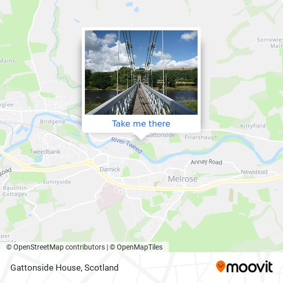 Gattonside House map