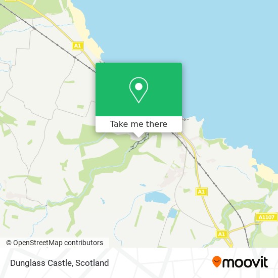 Dunglass Castle map