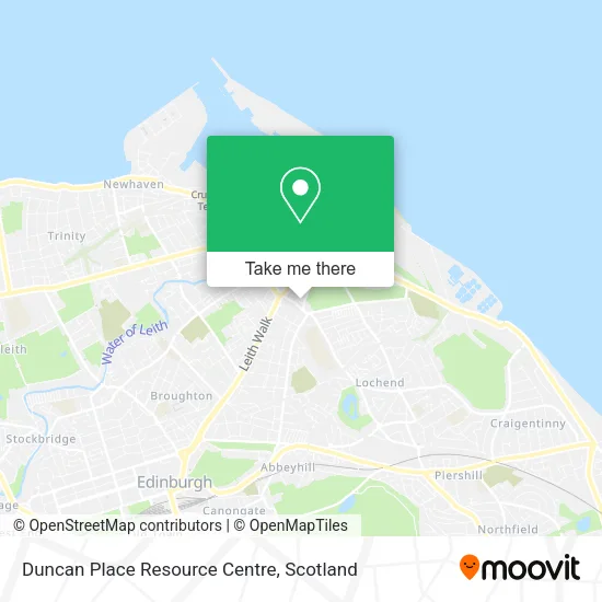 Duncan Place Resource Centre map