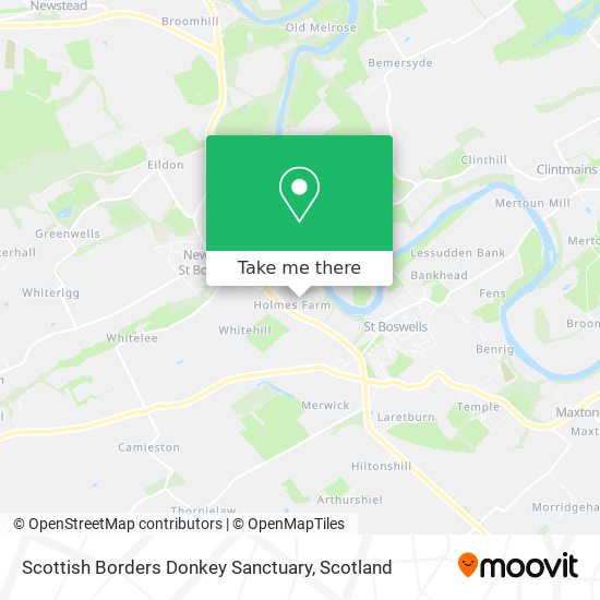 Scottish Borders Donkey Sanctuary map