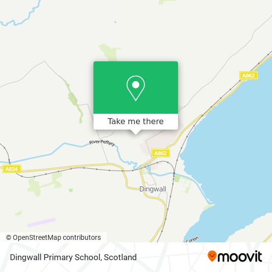 Dingwall Primary School map