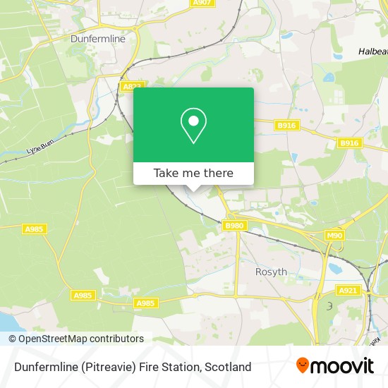 Dunfermline (Pitreavie) Fire Station map