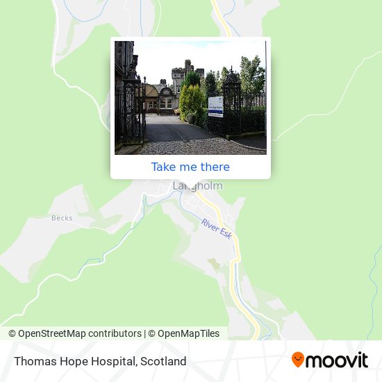 Thomas Hope Hospital map