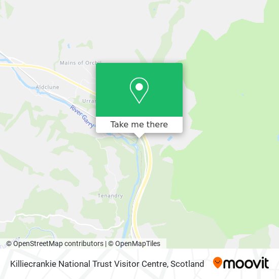 Killiecrankie National Trust Visitor Centre map