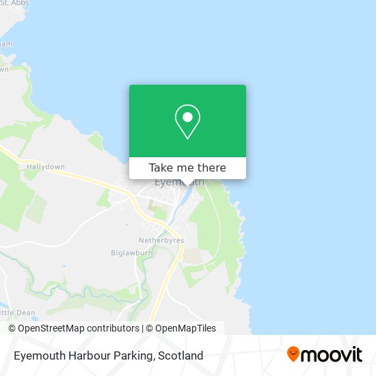 Eyemouth Harbour Parking map