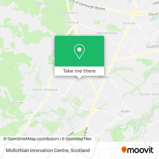 Midlothian Innovation Centre map