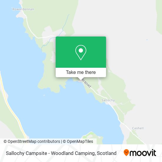 Sallochy Campsite - Woodland Camping map